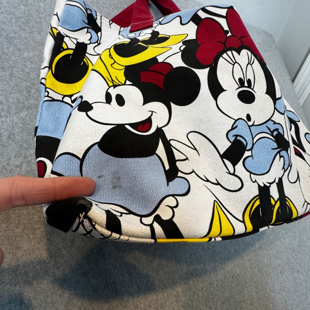 Disney Minnie Mouse & Friends Canvas‎ Tote Bag Disney Parks Multi Color AOP - Picture 7 of 7